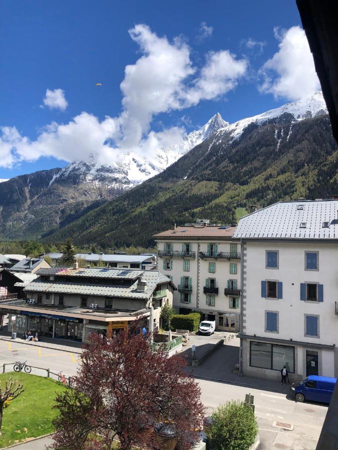 Studio Lumineux Neuf Dans L'Hyper Centre Avec Vue Chamonix Luaran gambar